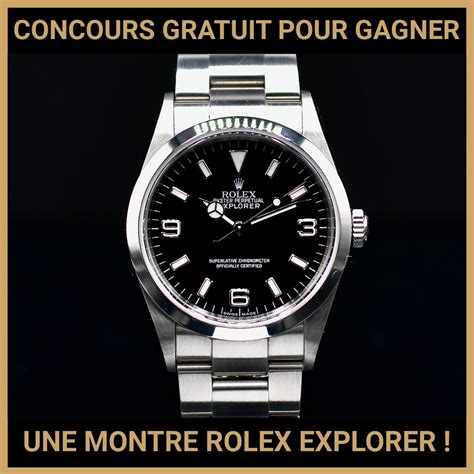 Gagnez une montre Rolex Explorer 